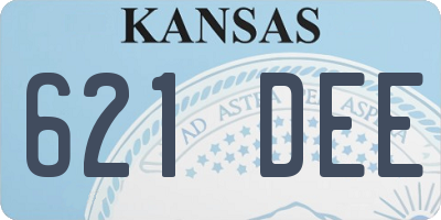 KS license plate 621DEE