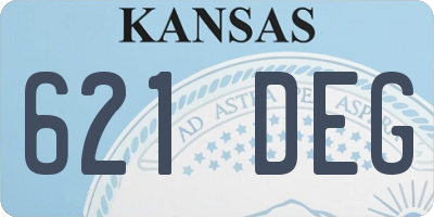 KS license plate 621DEG