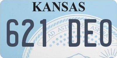 KS license plate 621DEO