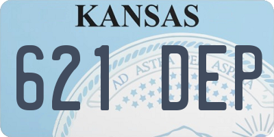 KS license plate 621DEP