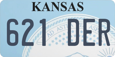 KS license plate 621DER