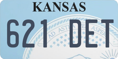 KS license plate 621DET