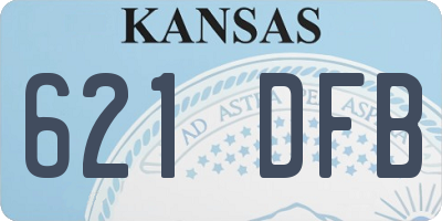 KS license plate 621DFB