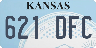 KS license plate 621DFC