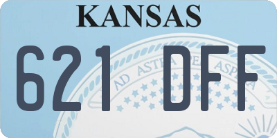 KS license plate 621DFF