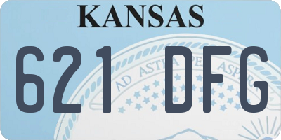 KS license plate 621DFG
