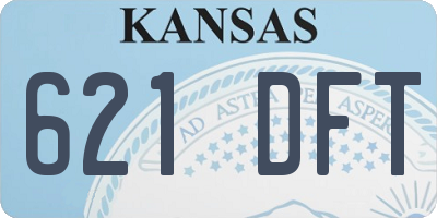 KS license plate 621DFT