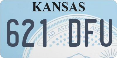 KS license plate 621DFU