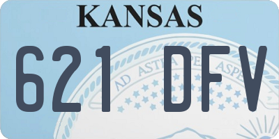 KS license plate 621DFV