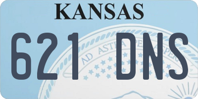 KS license plate 621DNS