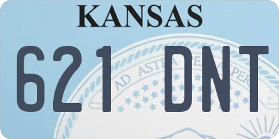 KS license plate 621DNT