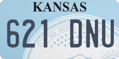 KS license plate 621DNU