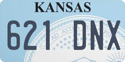 KS license plate 621DNX