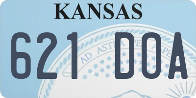 KS license plate 621DOA