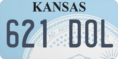 KS license plate 621DOL