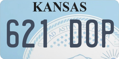 KS license plate 621DOP