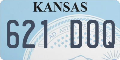 KS license plate 621DOQ
