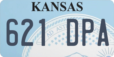 KS license plate 621DPA