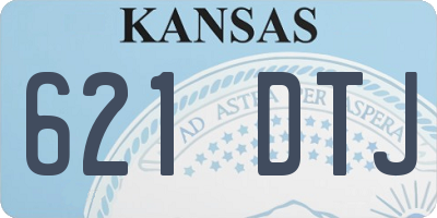 KS license plate 621DTJ