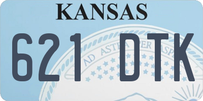 KS license plate 621DTK