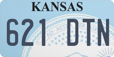 KS license plate 621DTN