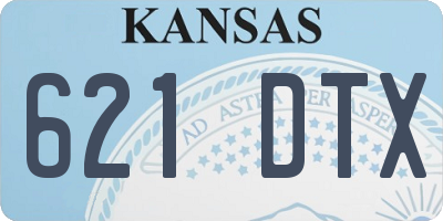 KS license plate 621DTX