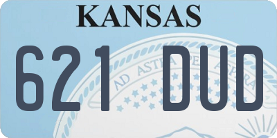 KS license plate 621DUD
