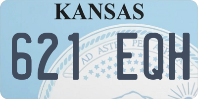 KS license plate 621EQH