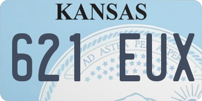 KS license plate 621EUX