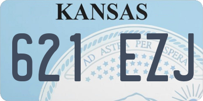 KS license plate 621EZJ