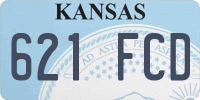 KS license plate 621FCD