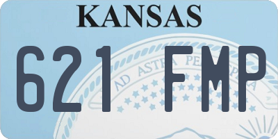 KS license plate 621FMP