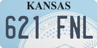 KS license plate 621FNL