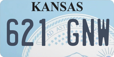 KS license plate 621GNW