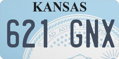 KS license plate 621GNX