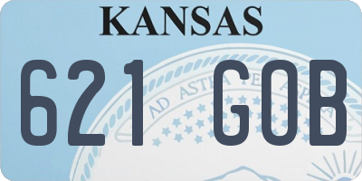 KS license plate 621GOB