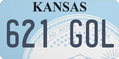 KS license plate 621GOL