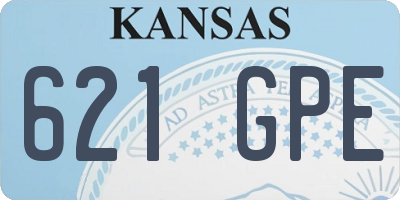 KS license plate 621GPE