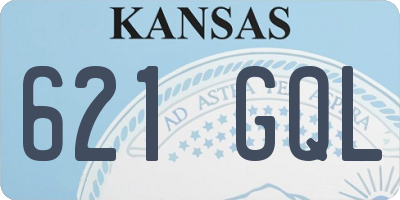 KS license plate 621GQL