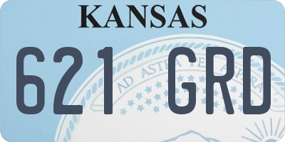 KS license plate 621GRD