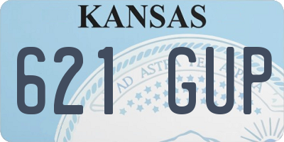KS license plate 621GUP