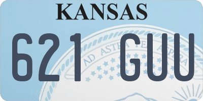 KS license plate 621GUU