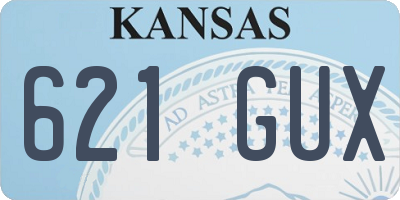 KS license plate 621GUX