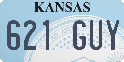 KS license plate 621GUY
