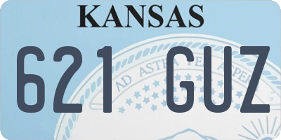 KS license plate 621GUZ