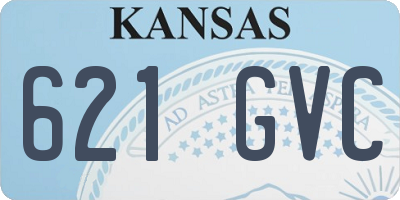 KS license plate 621GVC