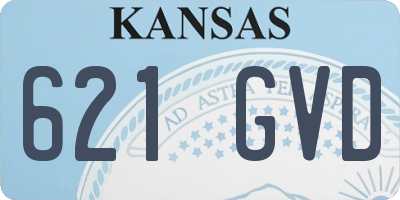 KS license plate 621GVD