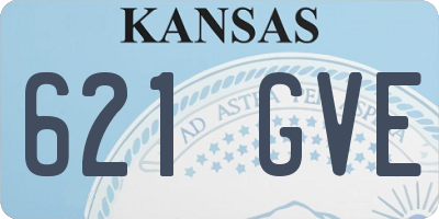 KS license plate 621GVE