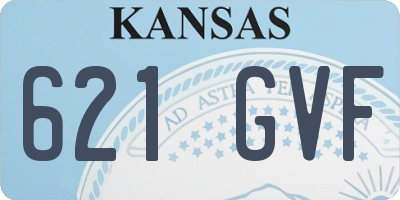 KS license plate 621GVF