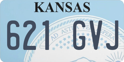 KS license plate 621GVJ
